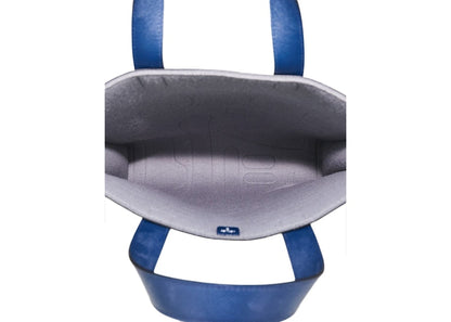 Hermes Petit H  Tote Epsom Wool Skeleton Blue Obscur/Grey