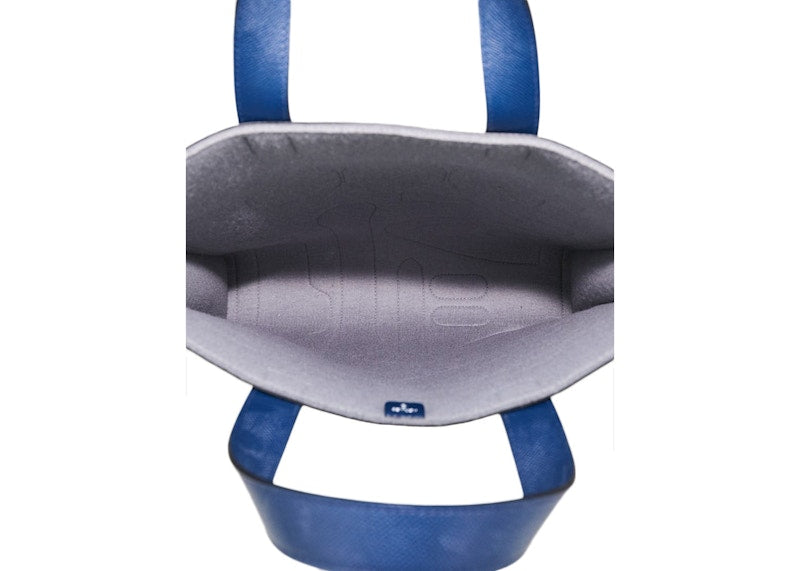Hermes Petit H  Tote Epsom Wool Skeleton Blue Obscur/Grey