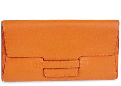 Hermes Spiratek Travel Wallet Swift Orange