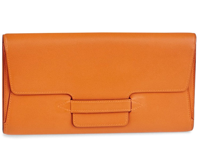 Hermes Spiratek Travel Wallet Swift Orange
