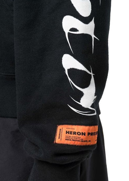 Heron Preston Brush Hoodie Black/White