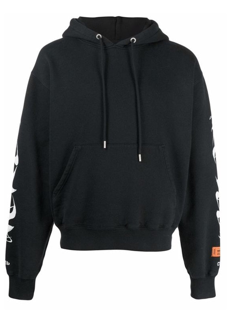Heron Preston Brush Hoodie Black/White