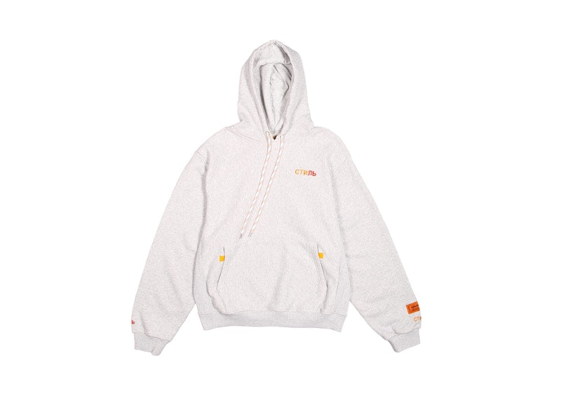 Heron Preston CTNMB Mel Egg Hoodie Melange Grey