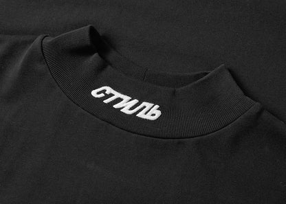Heron Preston CTNMB Mock Neck Longsleeve T-Shirt Black