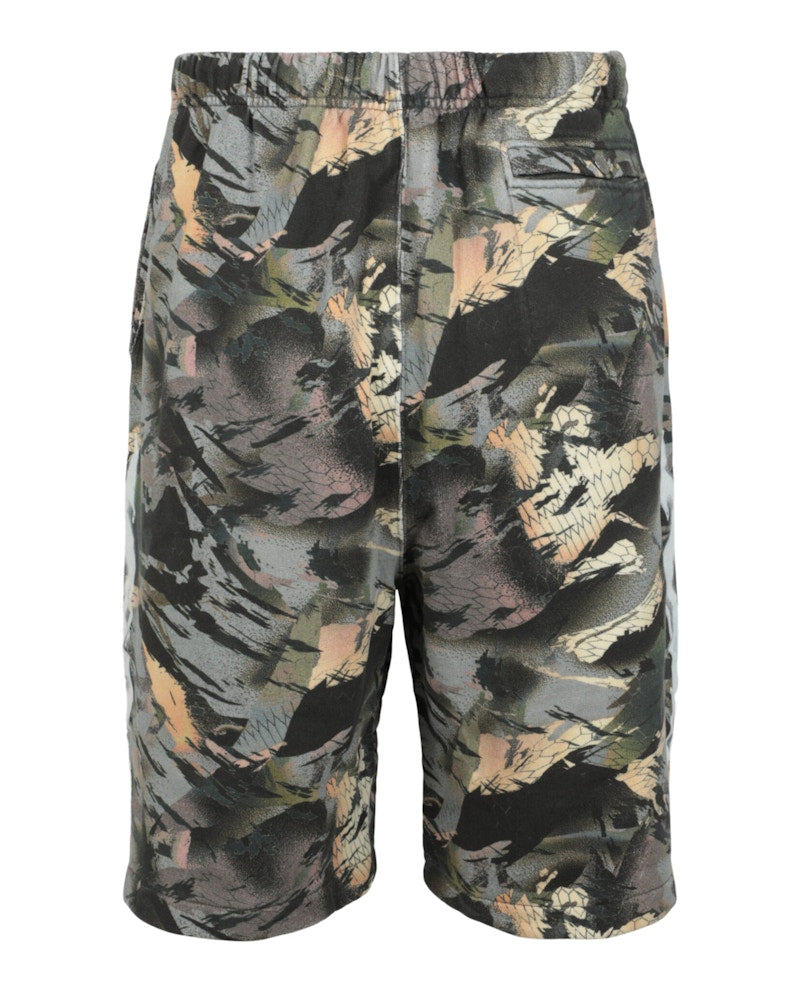 Heron Preston Camo Flaming Sweatshorts Green