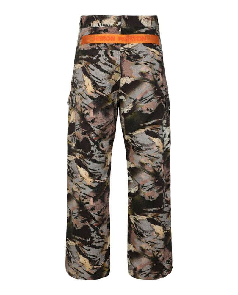 Heron Preston Camouflage Cargo Pants Green