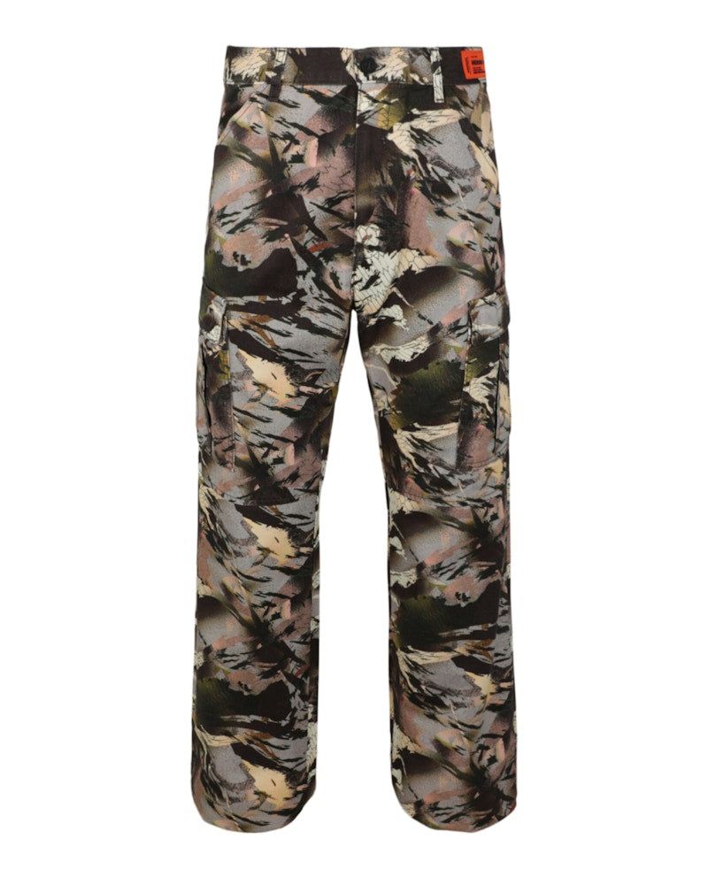 Heron Preston Camouflage Cargo Pants Green