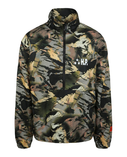Heron Preston Camouflage Tape Windbreaker Black