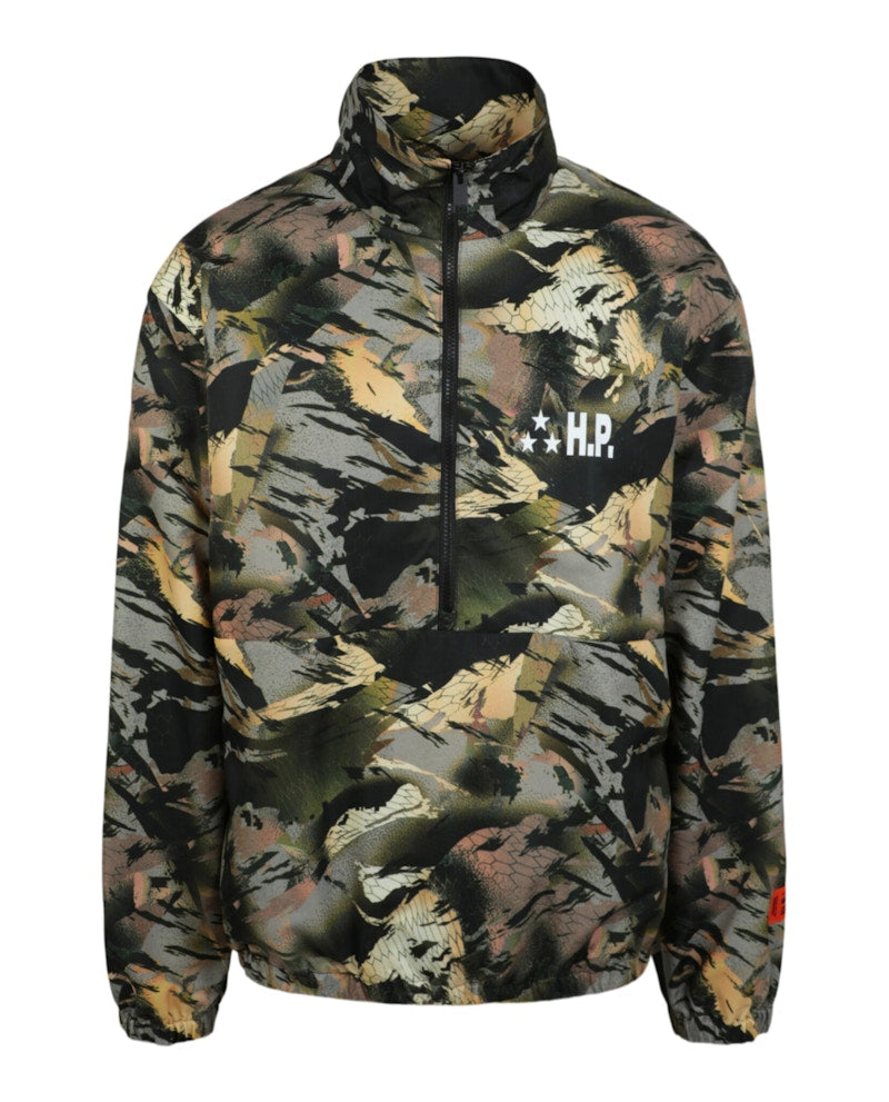 Heron Preston Camouflage Tape Windbreaker Black