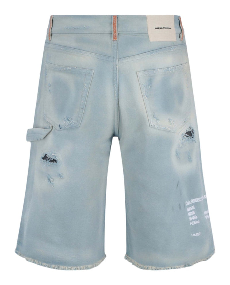 Heron Preston Code 8000 Hammer Shorts Blue