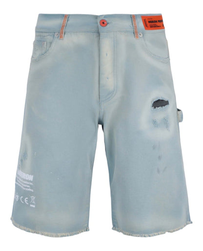 Heron Preston Code 8000 Hammer Shorts Blue