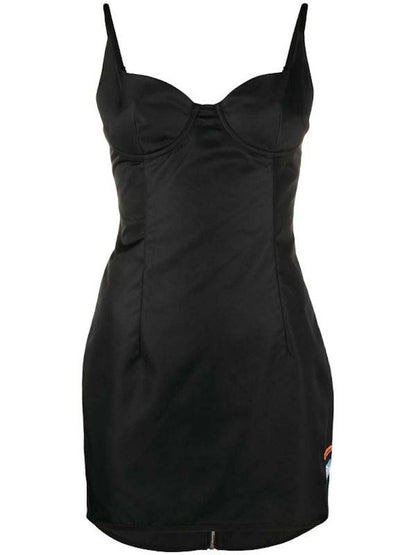 Heron Preston Ex-Ray Nylon Corset Dress Black
