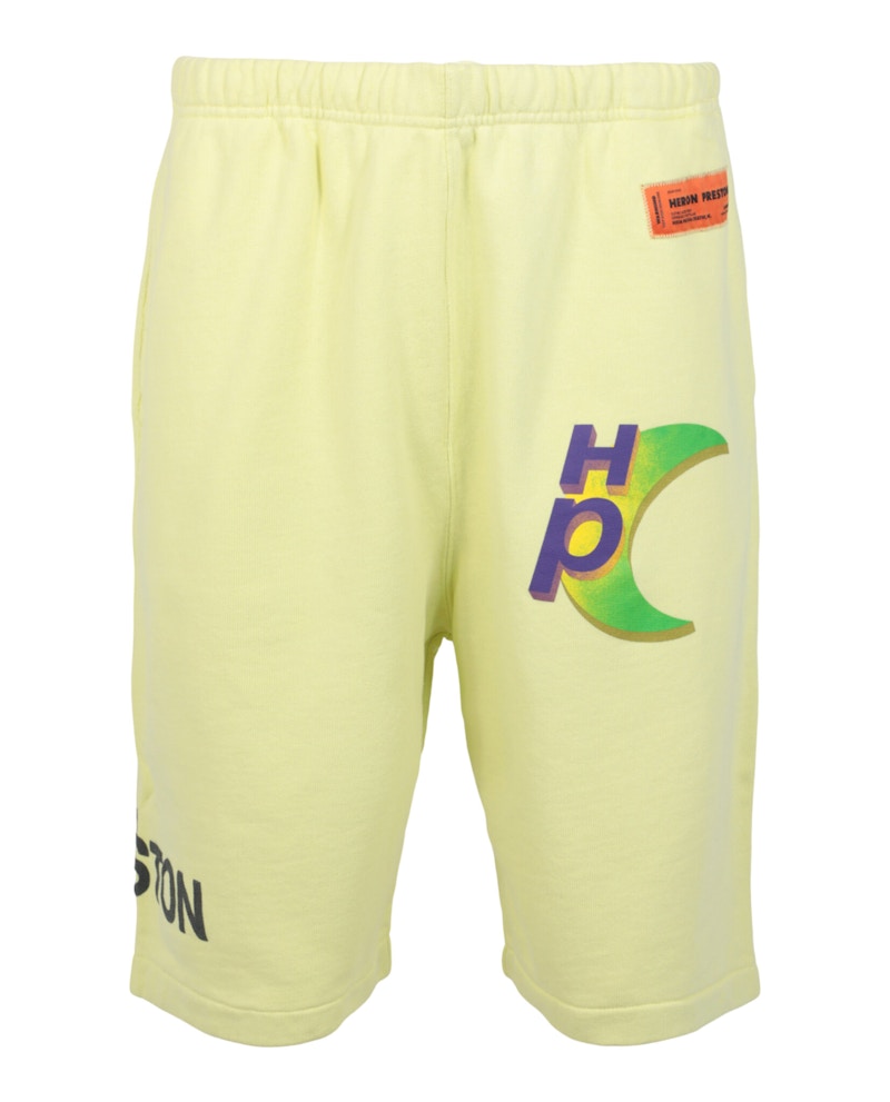 Heron Preston Global Collage Sweatshorts Yellow