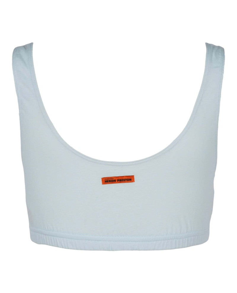 Heron Preston Gothic Type Cropped Tank Top Multi
