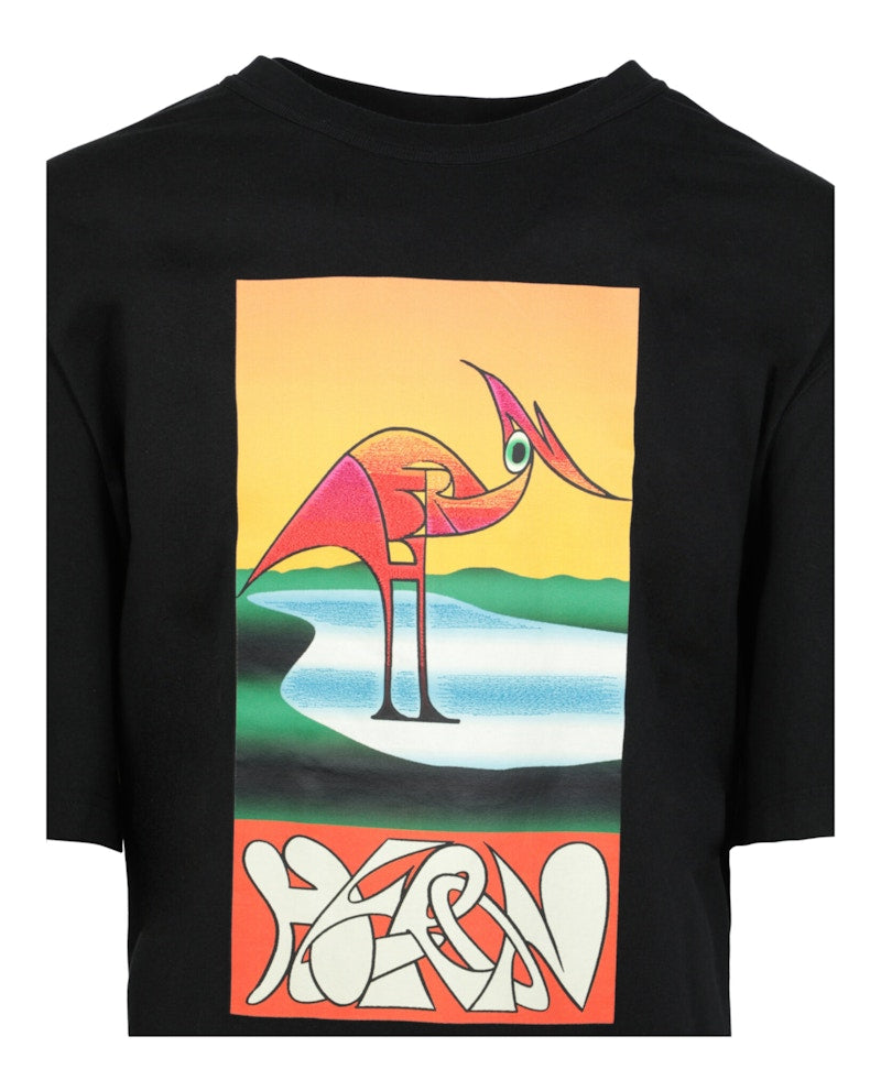 Heron Preston Graphic Cotton T-shirt Black