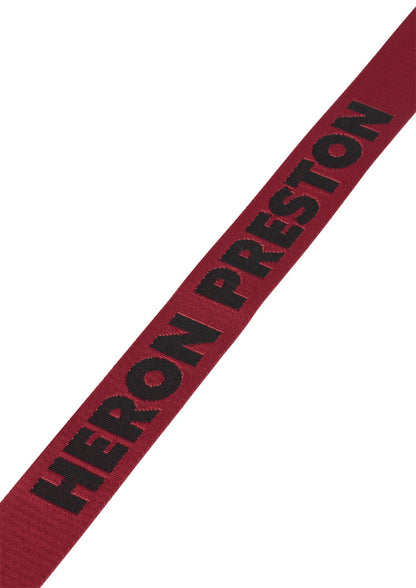 Heron Preston HBX Jacquard Tape Belt (SS19) Red