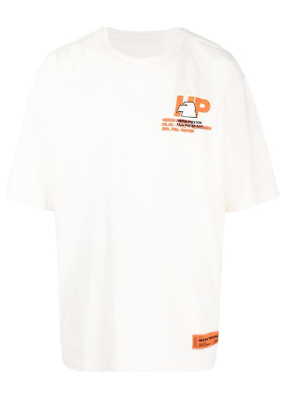Heron Preston HP Eagle Trading T-Shirt Cream/Orange/Light Blue
