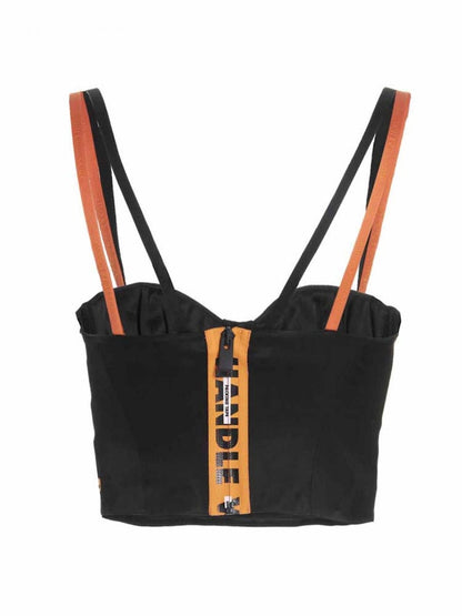 Heron Preston HWC Zip Slip Corset Top Black