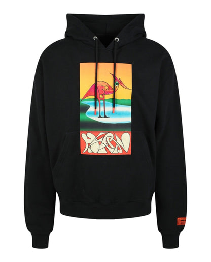 Heron Preston Heron Abstract Hoodie Black