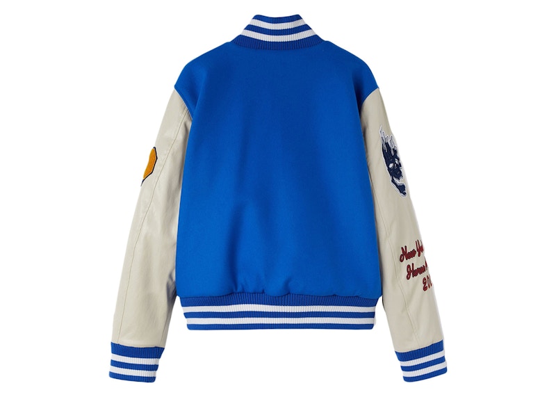 Heron Preston Heron Patches Varsity Jacket Jacket Blue/Yellow