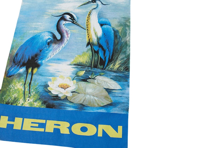 Heron Preston Heron Print Oversized T-Shirt Black/Blue/Multi