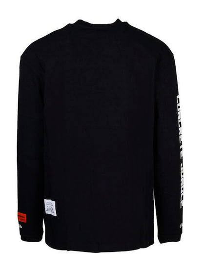 Heron Preston Heron Watercolor Print Longsleeve T-Shirt Black