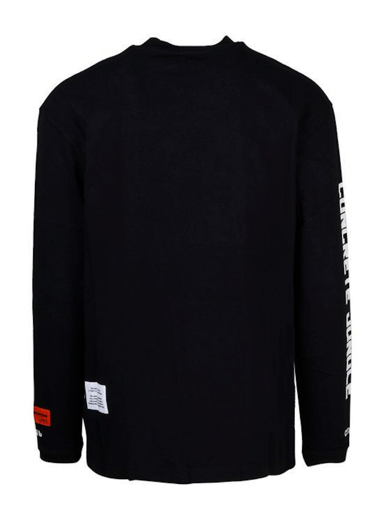 Heron Preston Heron Watercolor Print Longsleeve T-Shirt Black