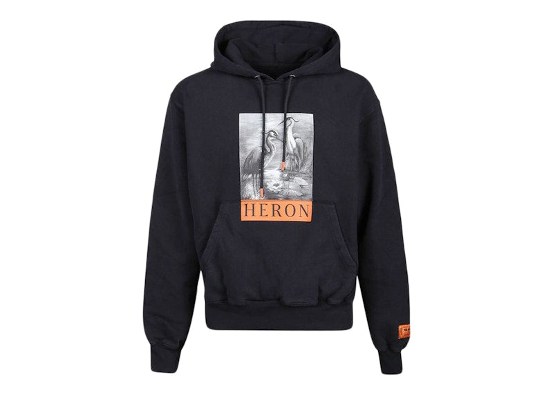 Heron Preston Herons Sketch Hoodie Black/White/Orange