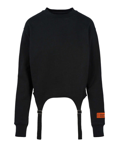 Heron Preston Hooks Crewneck Sweatshirt Black