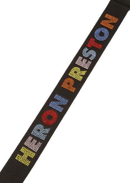 Heron Preston Jacquard Strass Tape Belt (SS19) Black/Multicolor