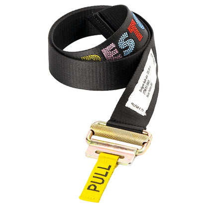 Heron Preston Jacquard Strass Tape Belt (SS19) Black/Multicolor