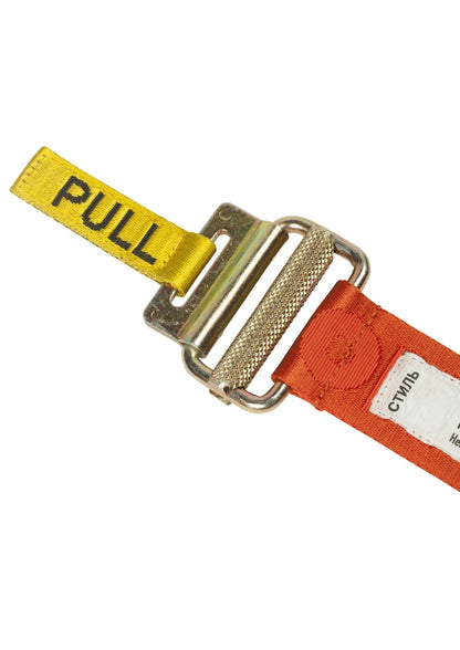Heron Preston Jacquard Tape Belt (SS19) Dark Orange