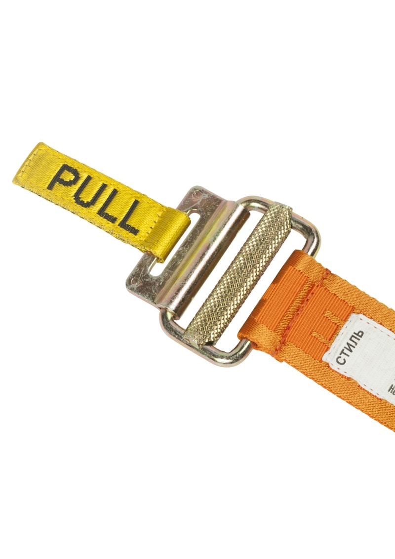 Heron Preston Jacquard Tape Belt (SS19) Orange/Orange