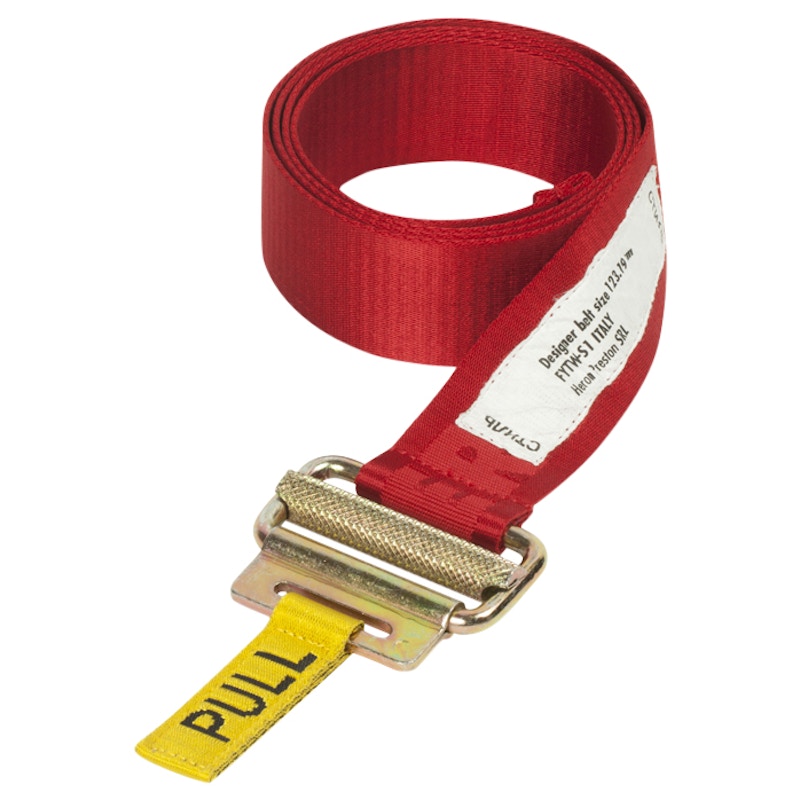 Heron Preston Jacquard Tape Belt (SS19) Red