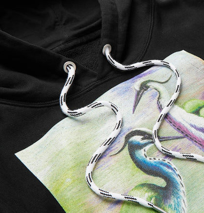 Heron Preston John James Audubon Heron Graphic Hoodie Black/Multicolor