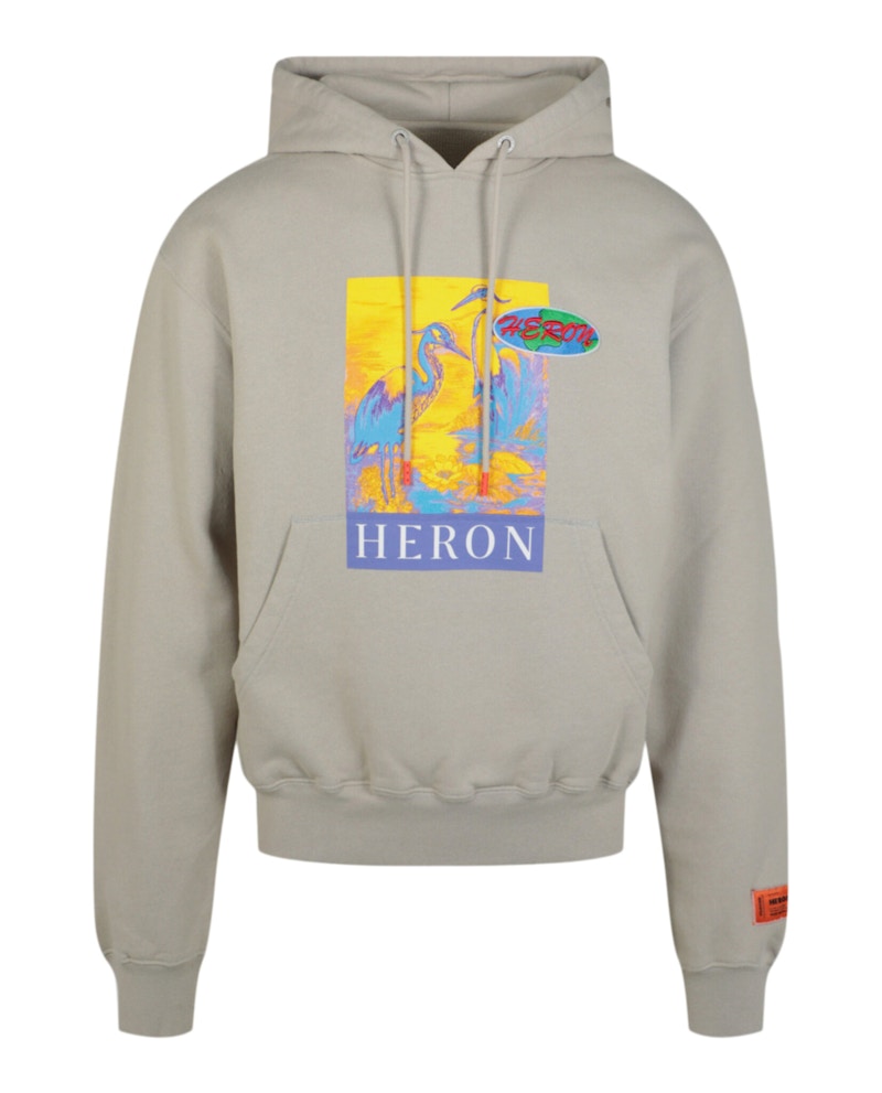 Heron Preston Logo KK22 Hoodie Grey