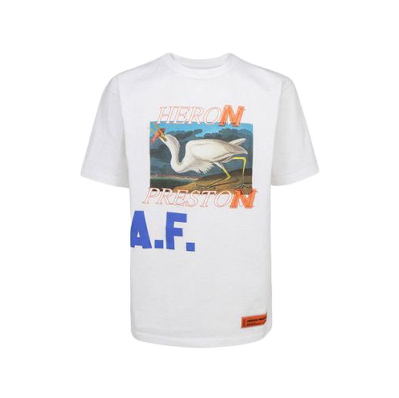Heron Preston Logo Print AF T-Shirt White