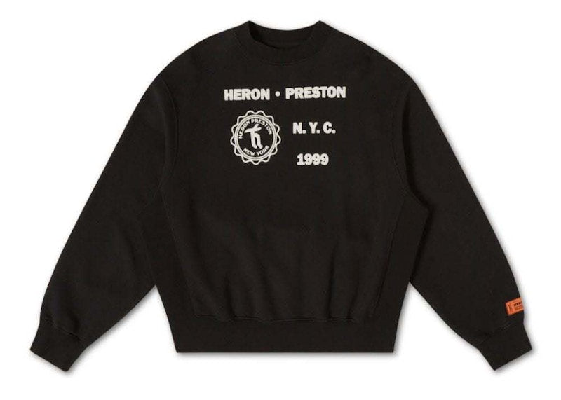 Heron Preston Medieval Heron Crew Sweatshirt Black