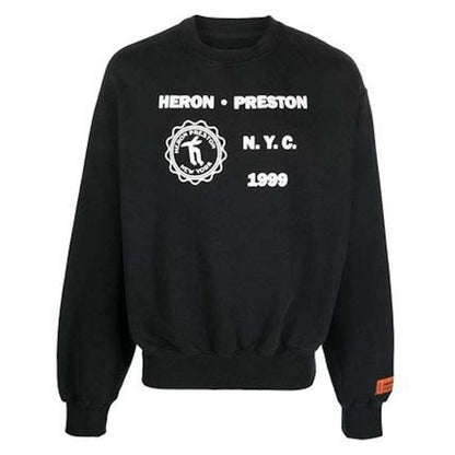 Heron Preston Medieval Heron Crewneck Black/White