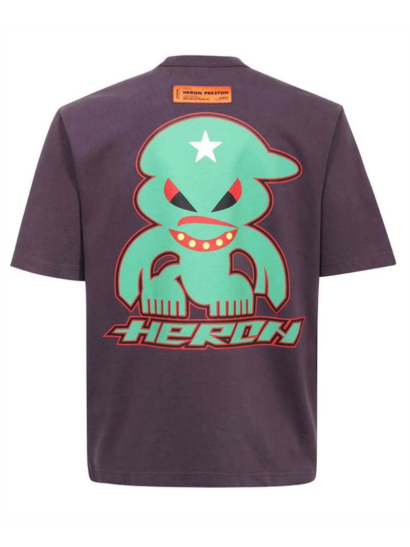 Heron Preston Monster T-shirt Purple