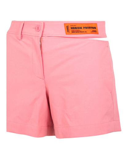 Heron Preston Open Side Belt Shorts Pink