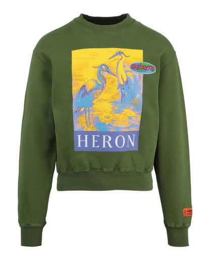 Heron Preston Oversized KK22 Crewneck Green