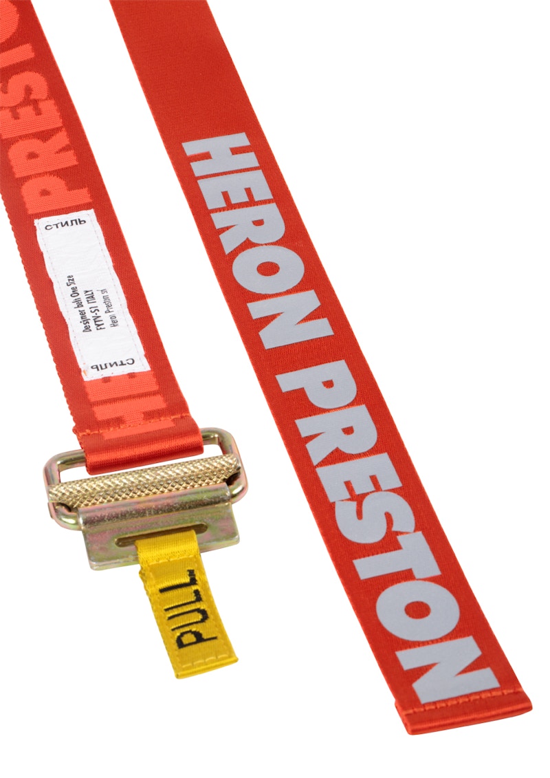 Heron Preston Reflective Tape Belt (SS19) Orange