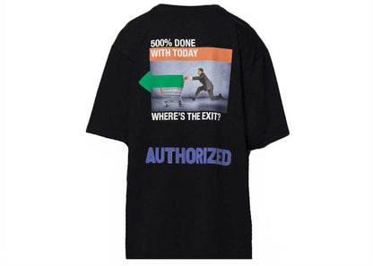 Heron Preston SS OS A.F. Authorized T-Shirt Black/Lemon Yellow