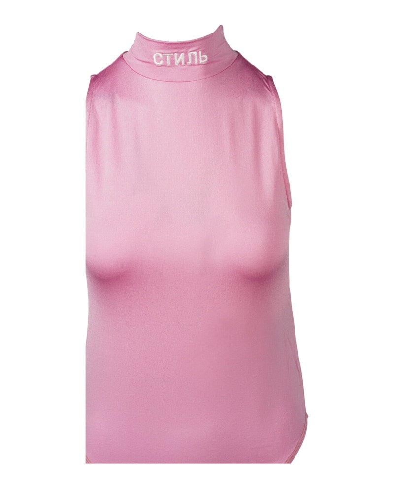 Heron Preston Sleeveless Bodysuit Pink