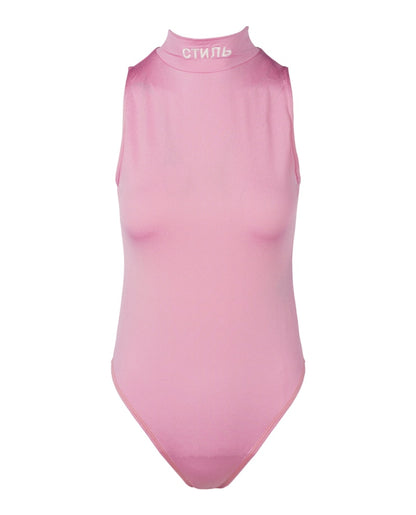 Heron Preston Sleeveless Bodysuit Pink