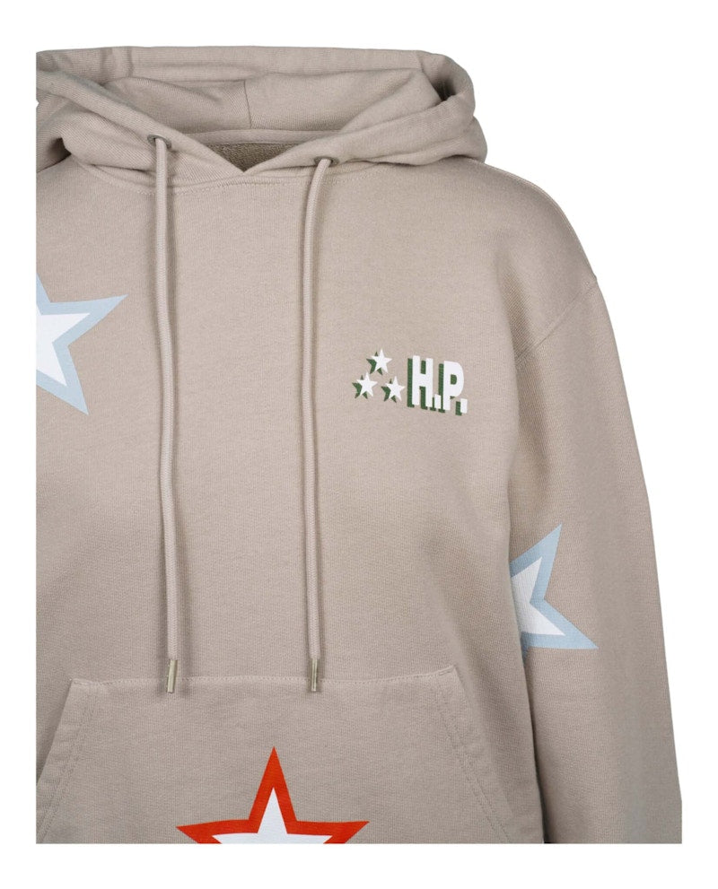 Heron Preston Star Print Hoodie Grey