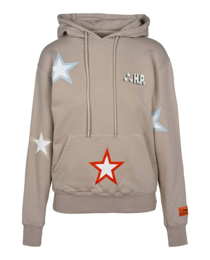 Heron Preston Star Print Hoodie Grey