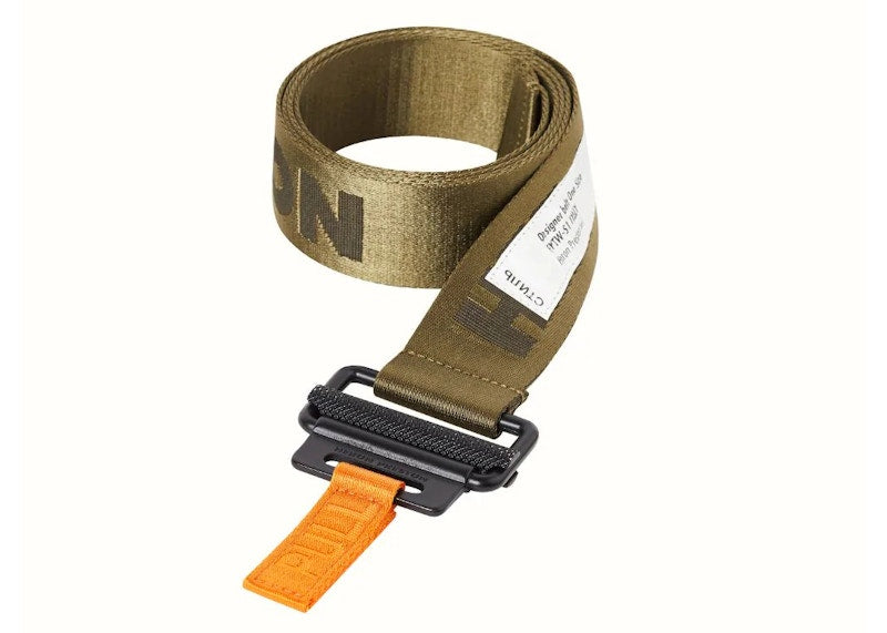 Heron Preston Tape Belt Olive