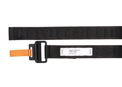 Heron Preston Tape Logo Belt Black Orange